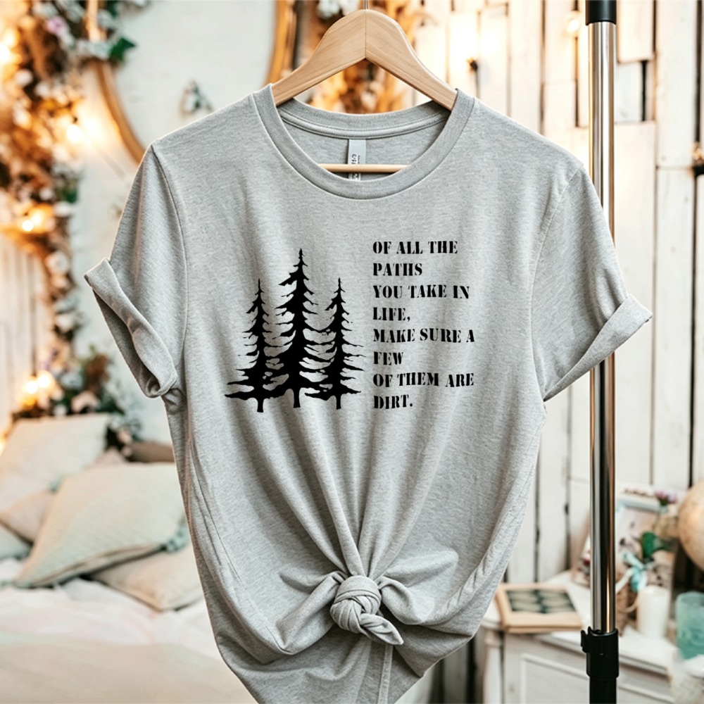 Outdoor Adventure Quotes Short - Camiseta gráfica con cita de la