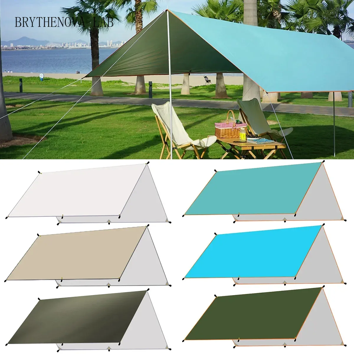 Hammock Rain Tarp - Lona Impermeable para Camping, Toldo para