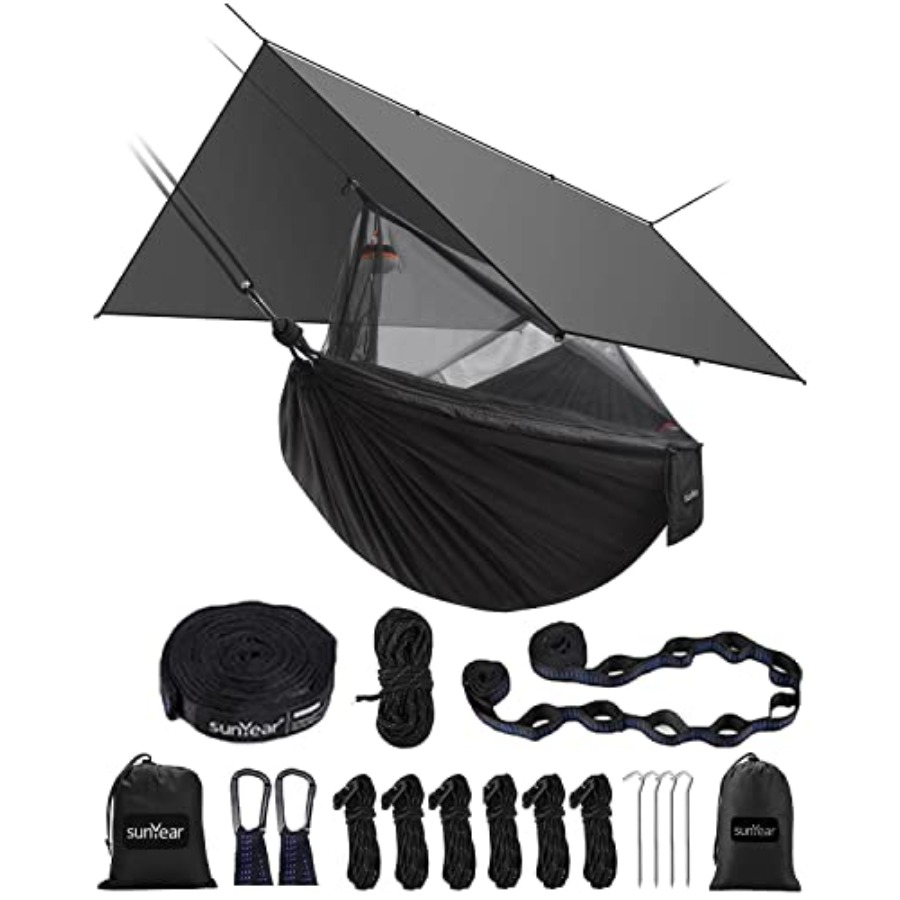 Hammock Rain Tarp - Hamaca Portátil para Acampar con Lona