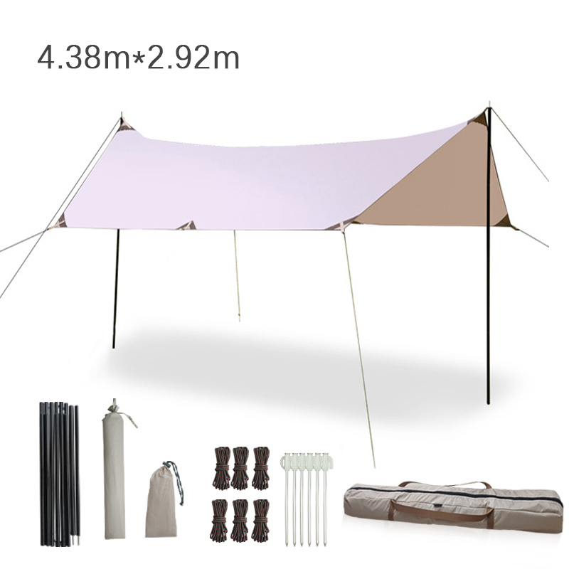 Hammock Rain Tarp - Lona Impermeable Hexagonal de 438*292cm para