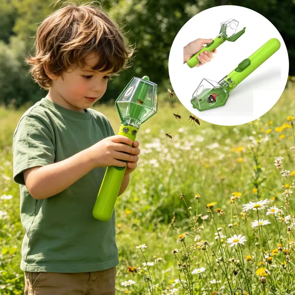 Outdoor Adventure Educator - Atrapa insectos portátil con lupa de