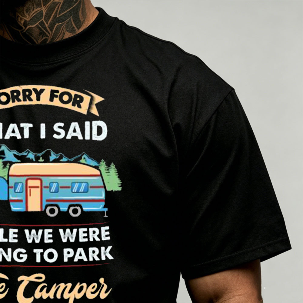 Camiseta con gráfico de campin - Outdoor Adventure Rv reseña y precio