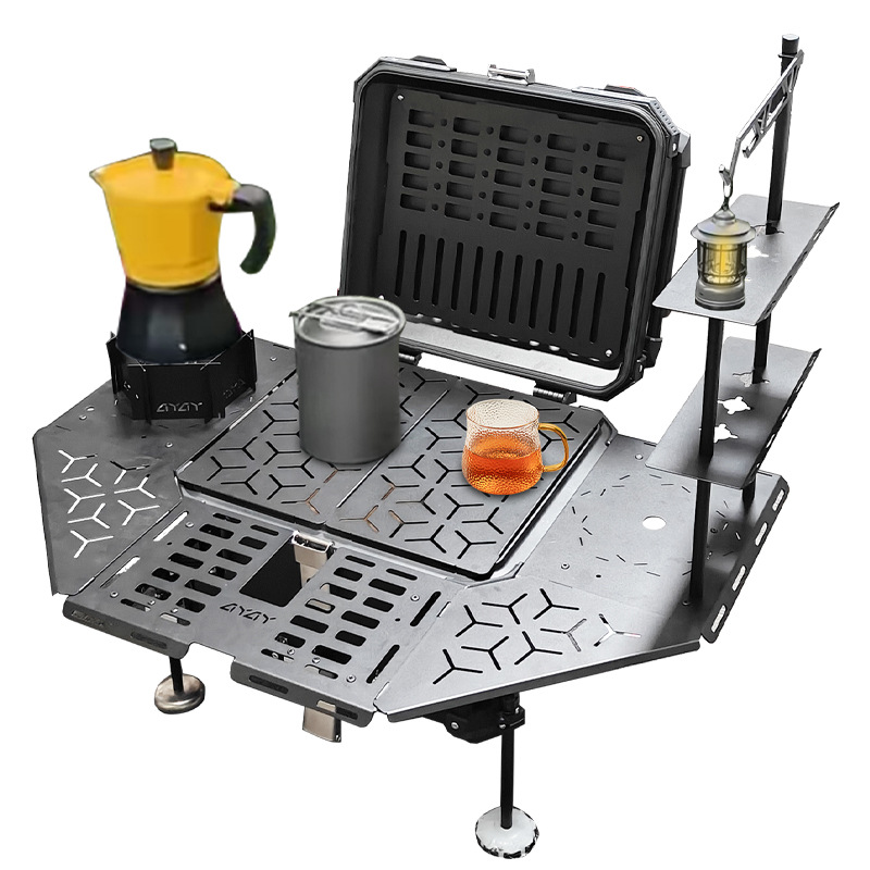 Caja trasera blindada de aleac - Outdoor Adventure Table With Storage reseña y precio