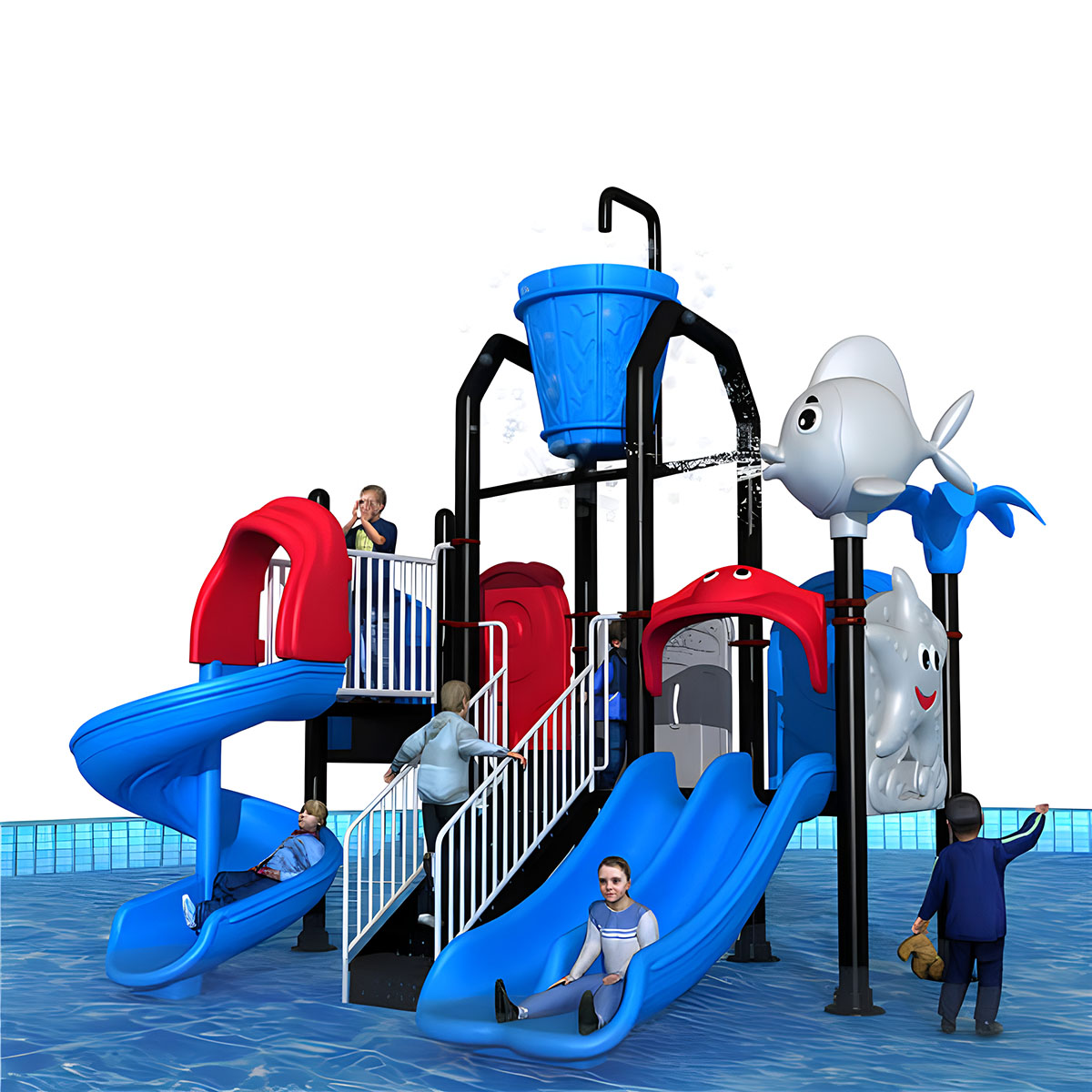 Tobogán acuático comercial par - Outdoor Adventure Resorts reseña y precio