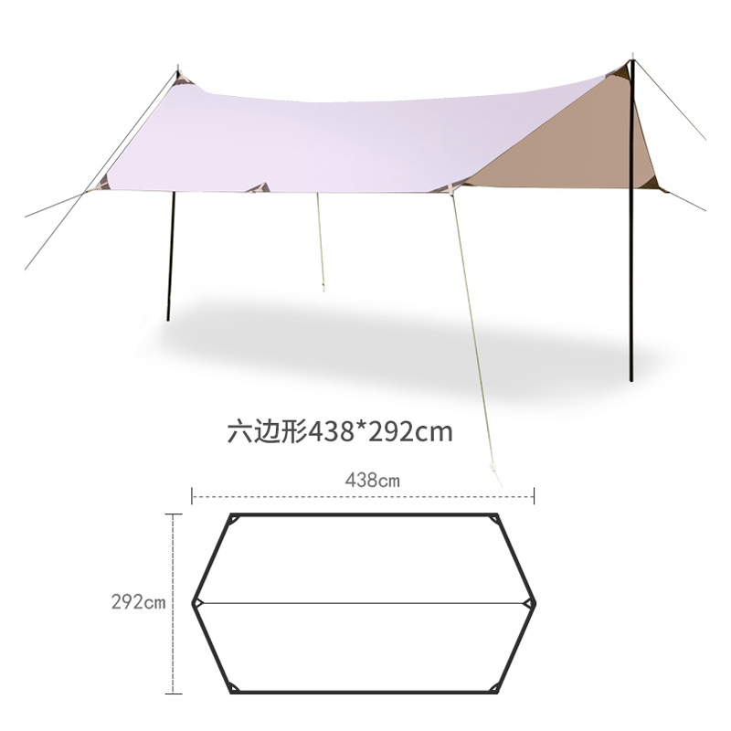 Lona Impermeable Hexagonal de  - Hammock Rain Tarp reseña y precio